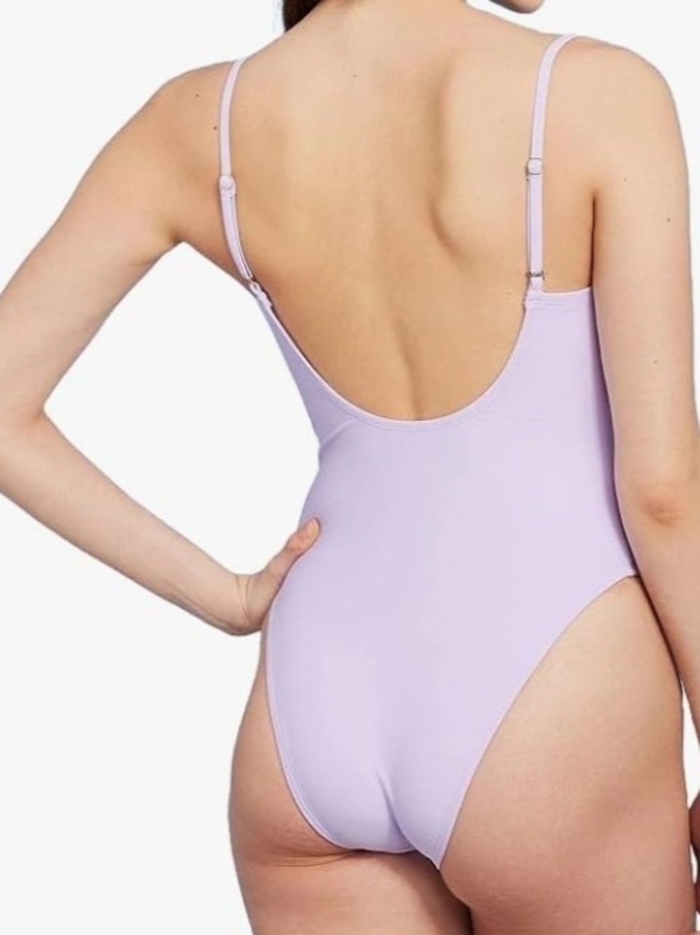 wild fable Lavender Tie-Front One-Piece Swimsuit NWT - Picture 2 of 10